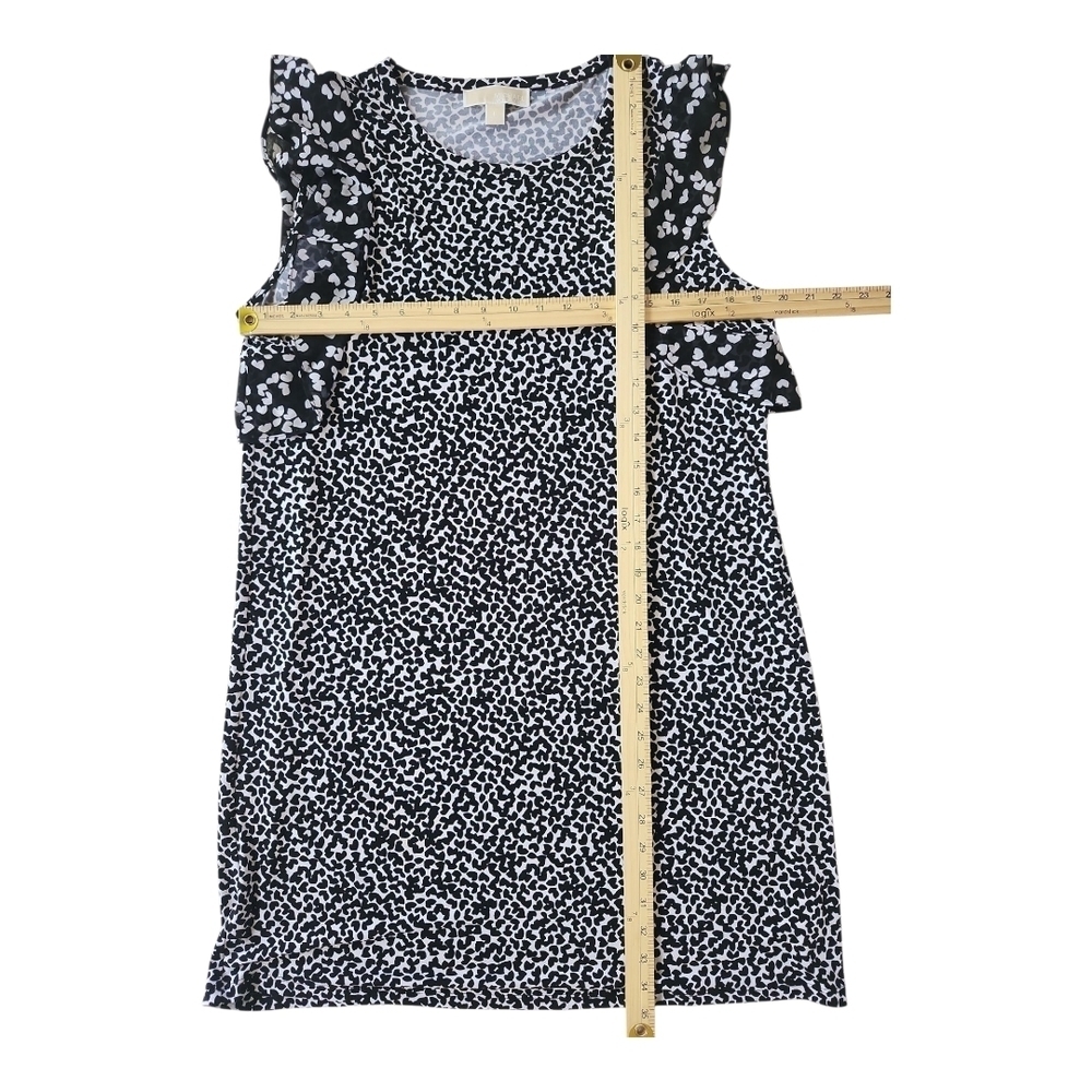 Michael Kors Black White Sheath Dress Sleeveless Work Office L - Picture 8 of 11